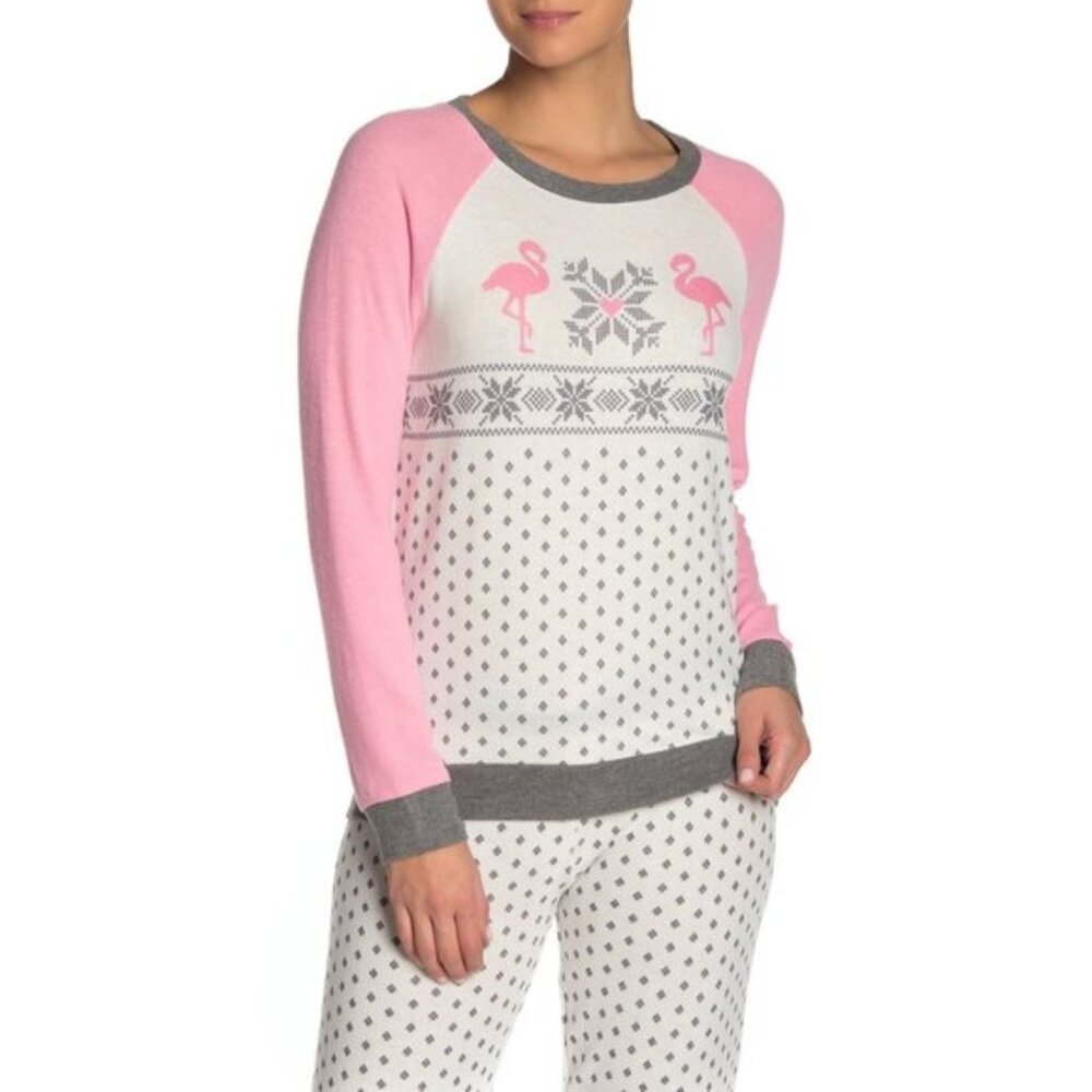 PJ SALVAGE Let's Flamingo Long Sleeve T-Shirt